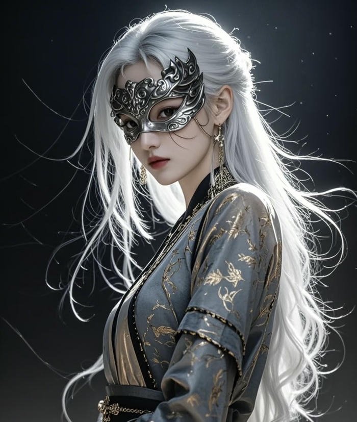 ảnh anime nữ mặt nạ huyền bí