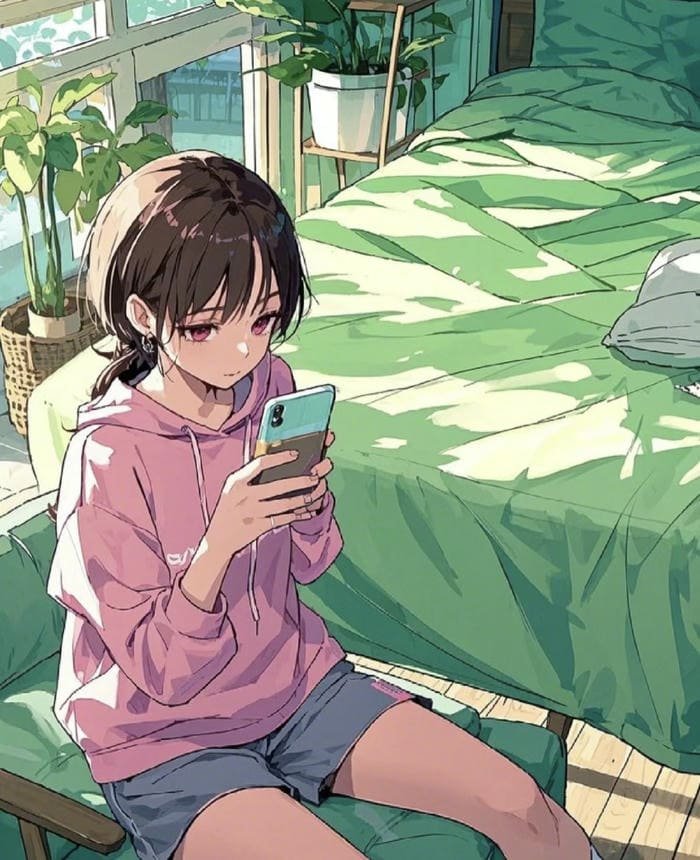 ảnh anime phong cách hiện đại nhẹ nhàng