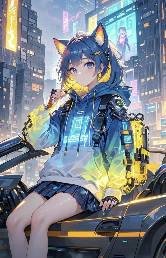 ảnh anime phong cách tương lai mới lạ