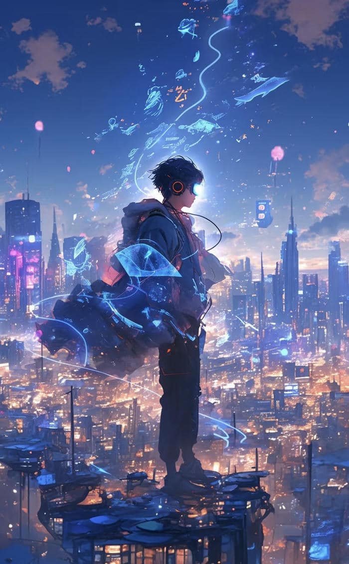 ảnh anime phong cách tương lai thu hút