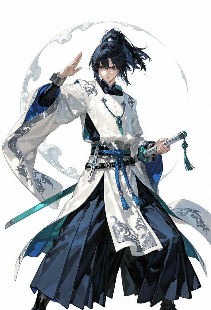 ảnh anime samurai cổ điển ánh nhìn bất khuất