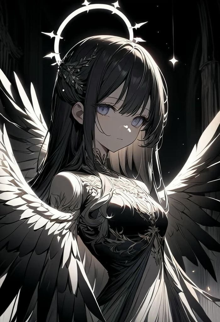 ảnh anime thiên thần nhỏ cuốn hút