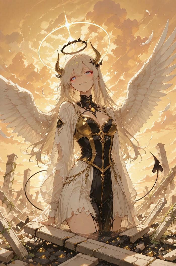 ảnh anime thiên thần nhỏ dịu đẹp