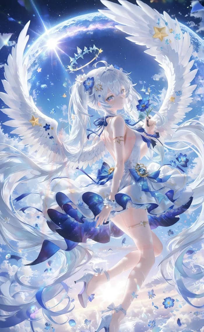 ảnh anime thiên thần nhỏ mỏng manh