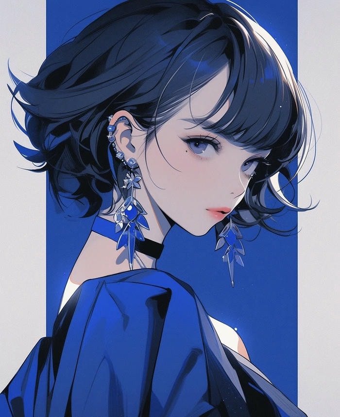 ảnh anime tông màu trầm phong cách nghệ thuật