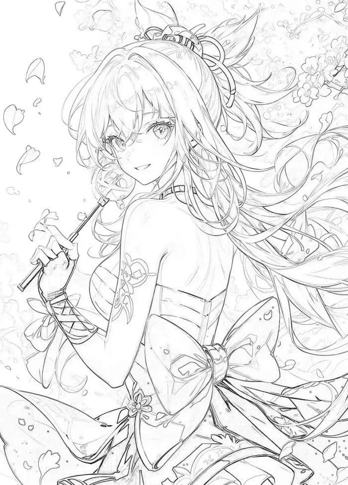 ảnh anime vẽ tay đẹp dịu mắt