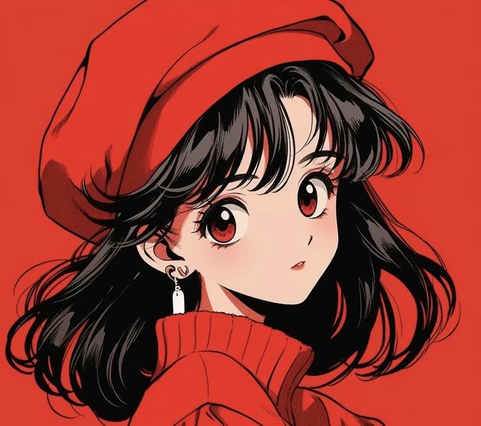 ảnh avatar đỏ đẹp đơn giản nhẹ