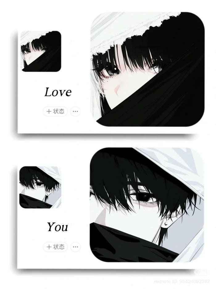 ảnh avatar đôi nghệ thuật