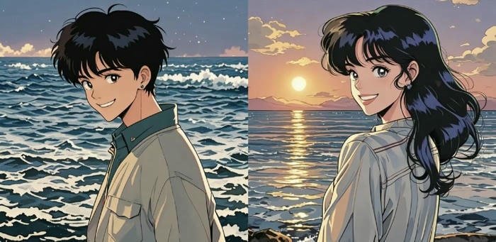 ảnh đại diện cặp đôi trẻ trung