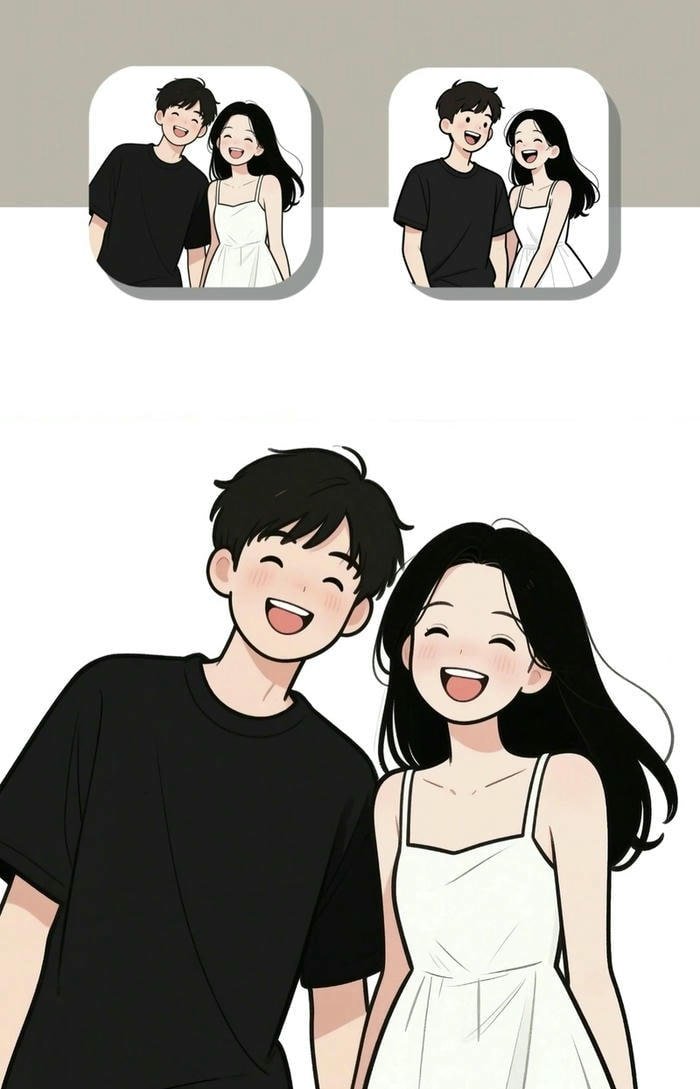 ảnh đại diện đôi tone pastel