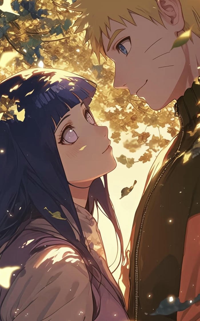 ảnh đôi anime khoảnh khắc mùa lá rơi