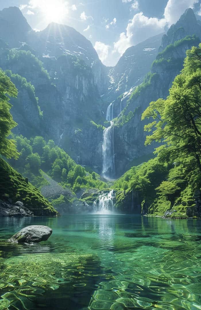 ảnh hồ nước phong vân đẹp nhẹ