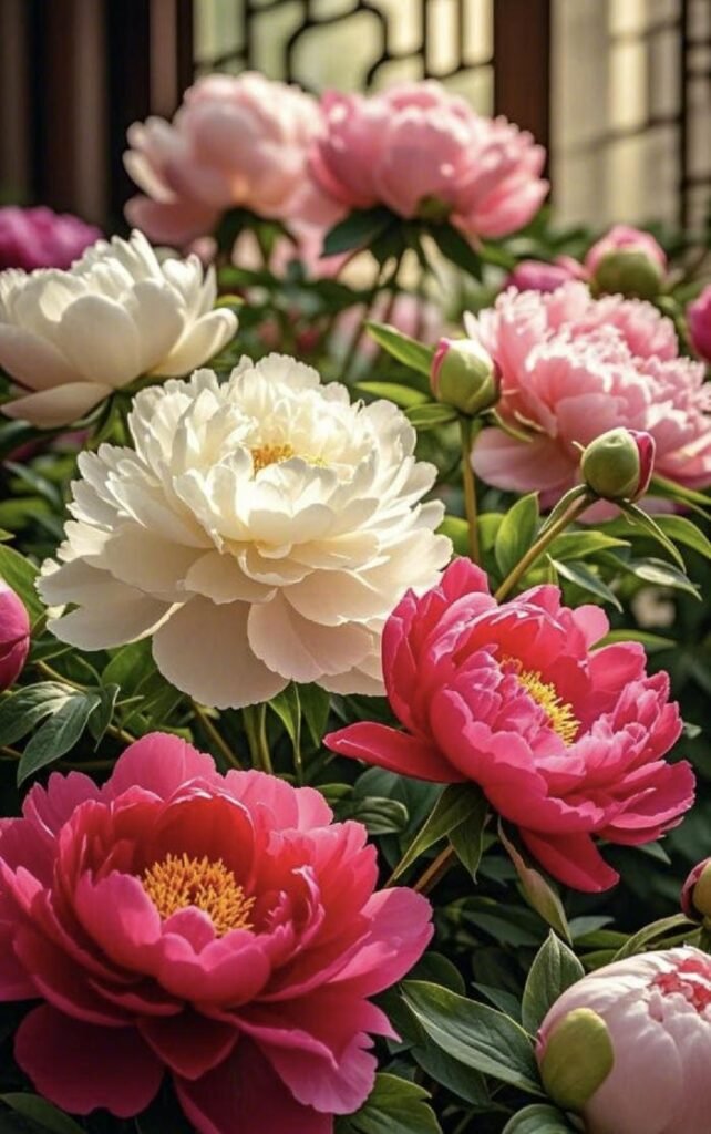 ảnh hoa mẫu đơn phong thuỷ cao sang