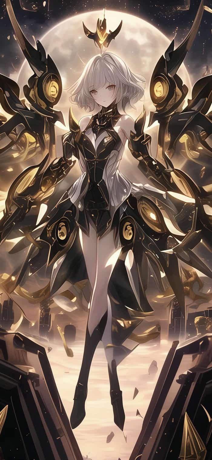 ảnh nền anime chất sắc màu trầm