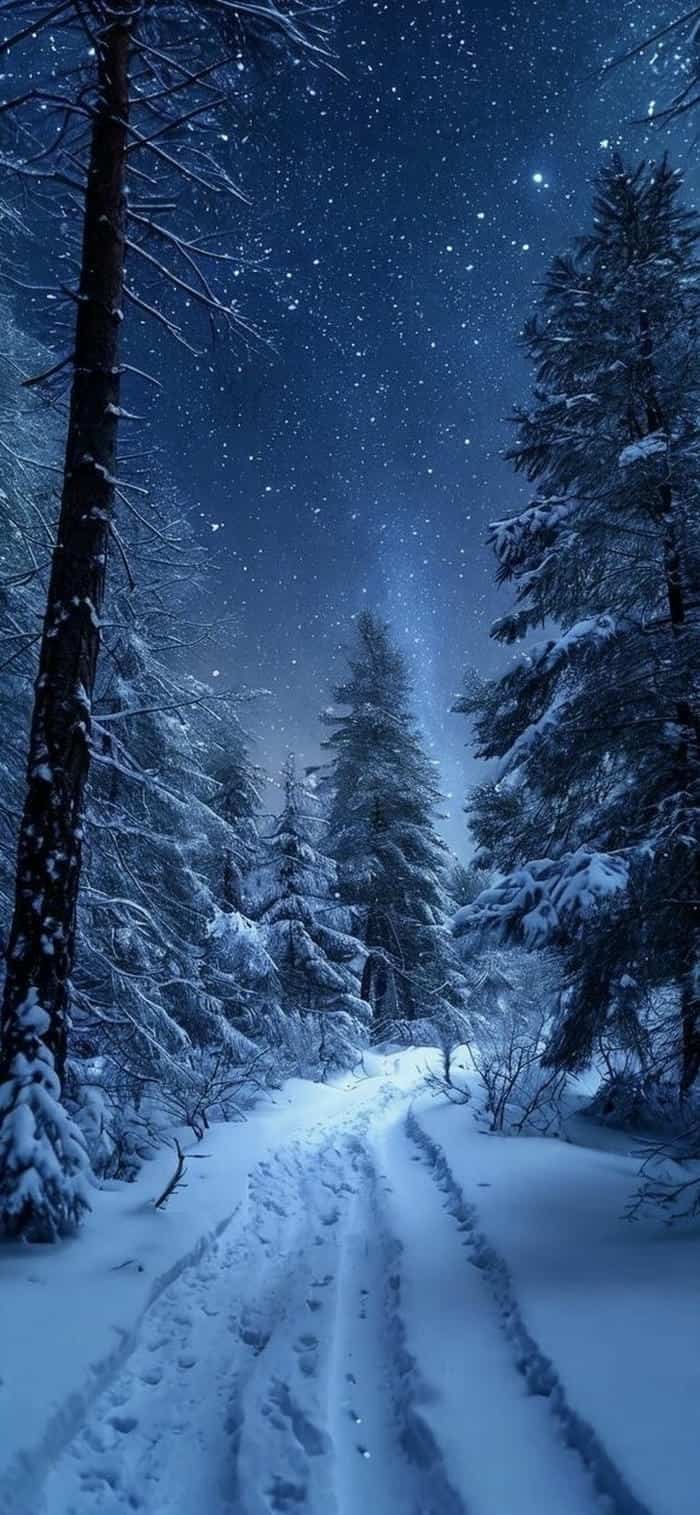 ảnh nền đồi tuyết trắng nét đẹp lạnh