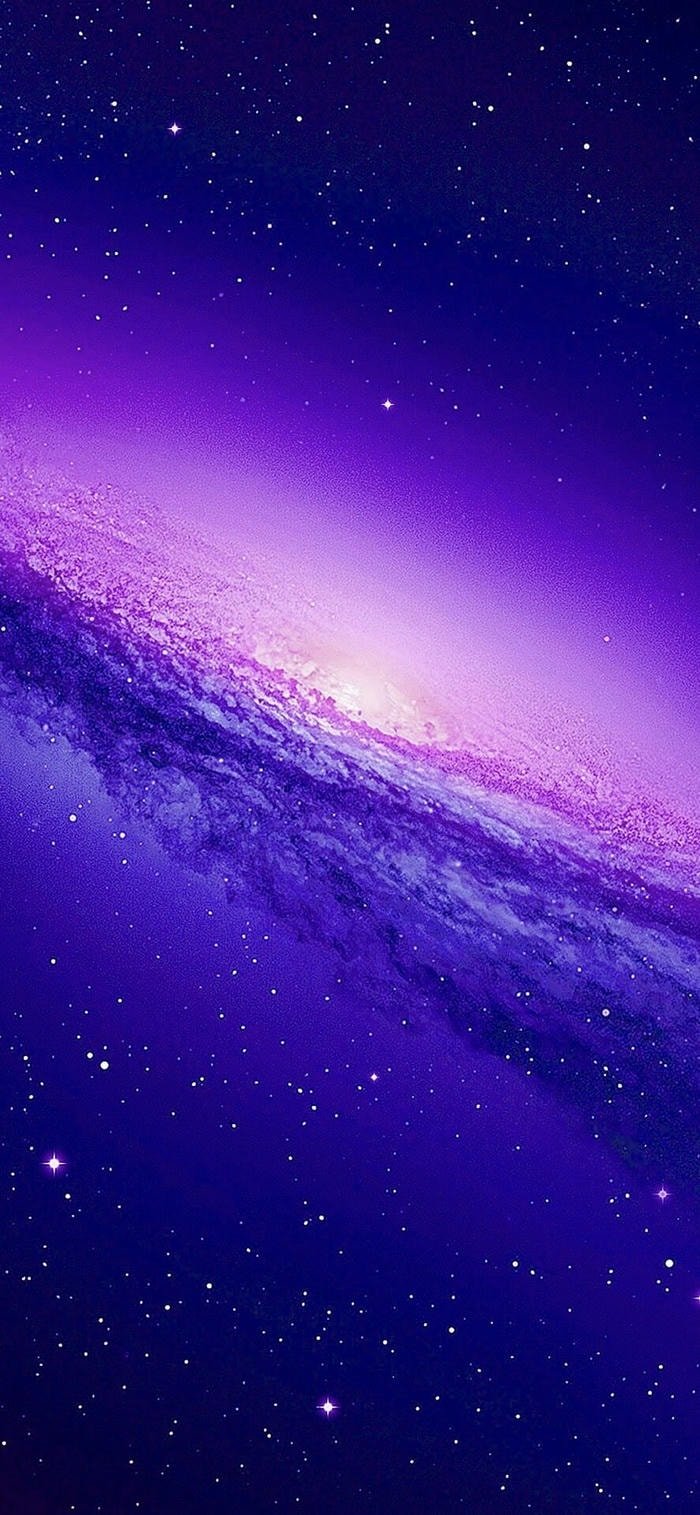 ảnh nền galaxy tím xanh ánh sáng