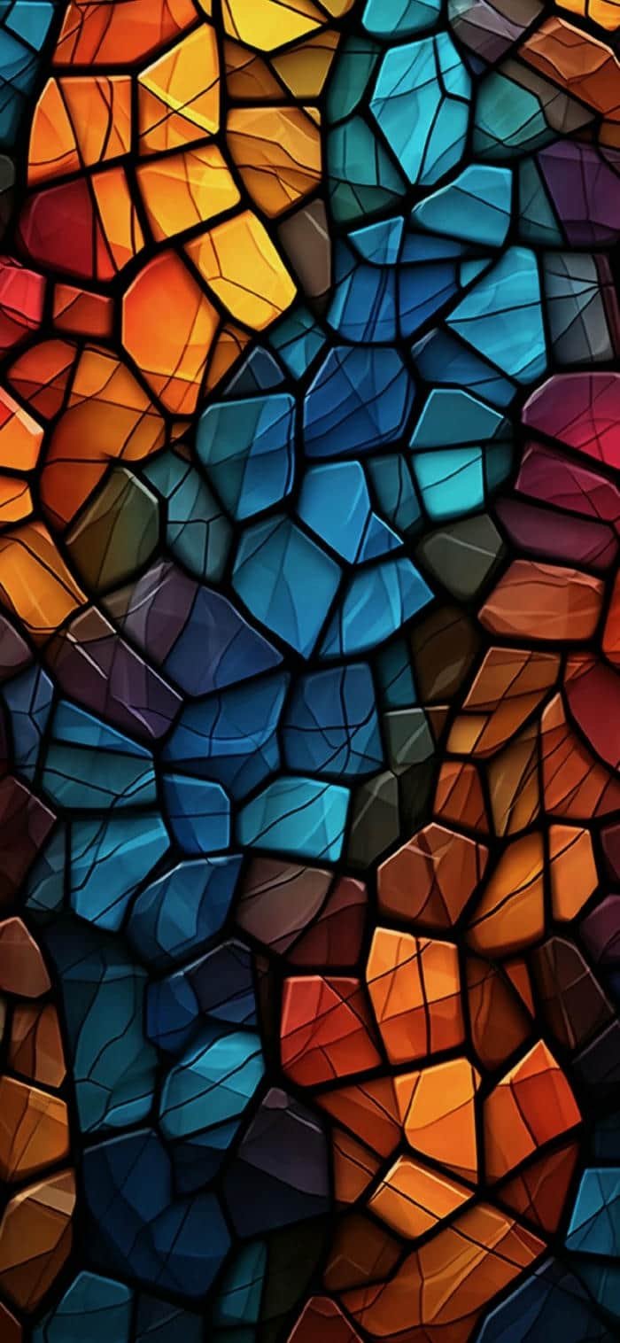 ảnh nền họa tiết mosaic phối nhiều sắc