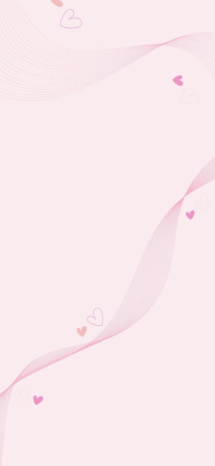 ảnh nền hồng pastel cùng trái tim nhẹ nhàng