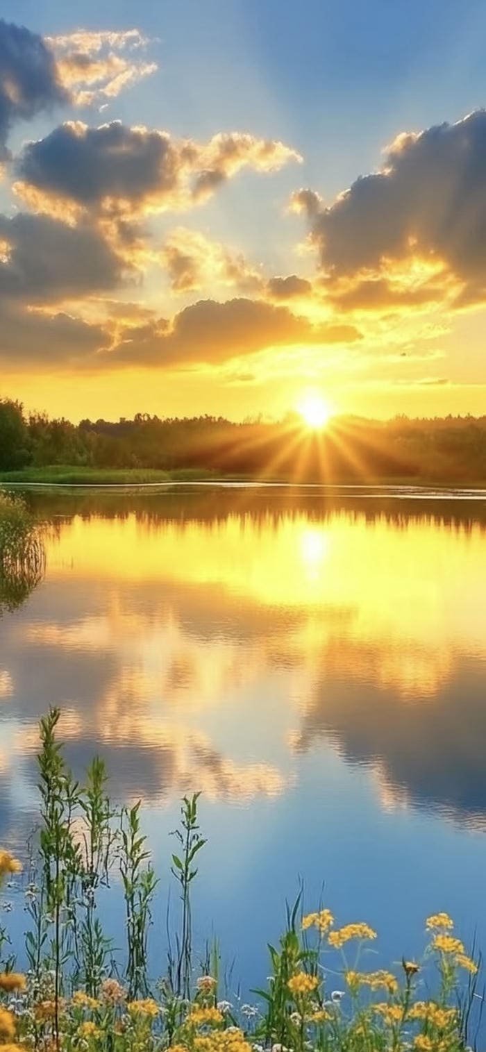 ảnh nền mặt trời mọc khoảnh khắc sớm