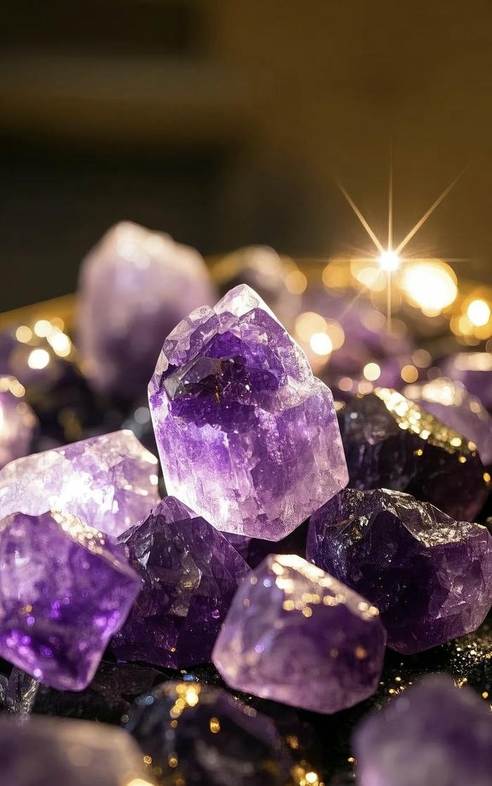 ảnh nghệ thuật trừu tượng đá quý phong thủy