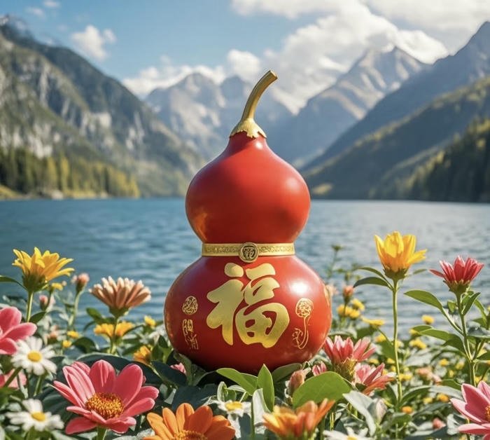 ảnh phong thuỷ hồ lô chiêu tài nổi bật