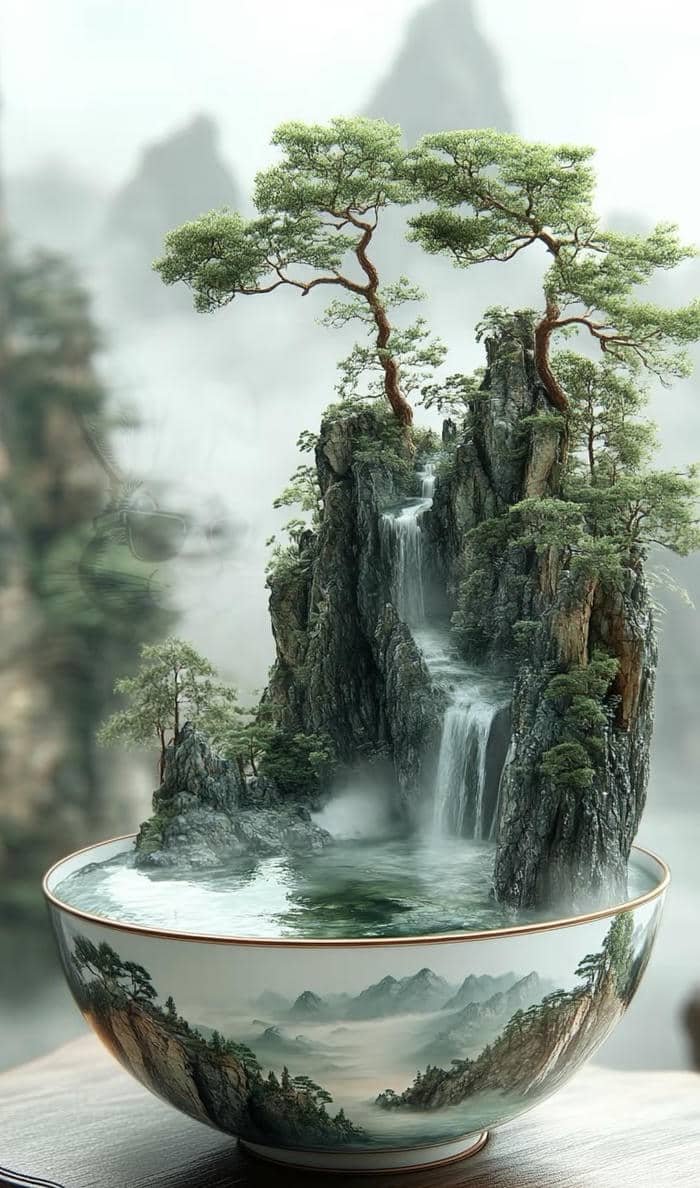 ảnh phong thuỷ may mắn đồ gốm