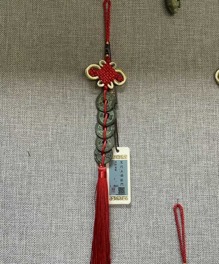 ảnh phong thuỷ tiền xu ngũ phúc cực đẹp