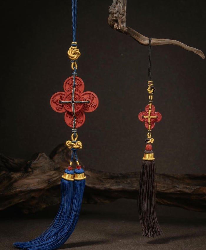 ảnh phong thuỷ tiền xu ngũ phúc nổi bật