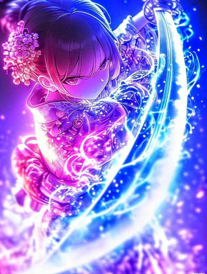 ánh sáng neon anime đẹp mê ly