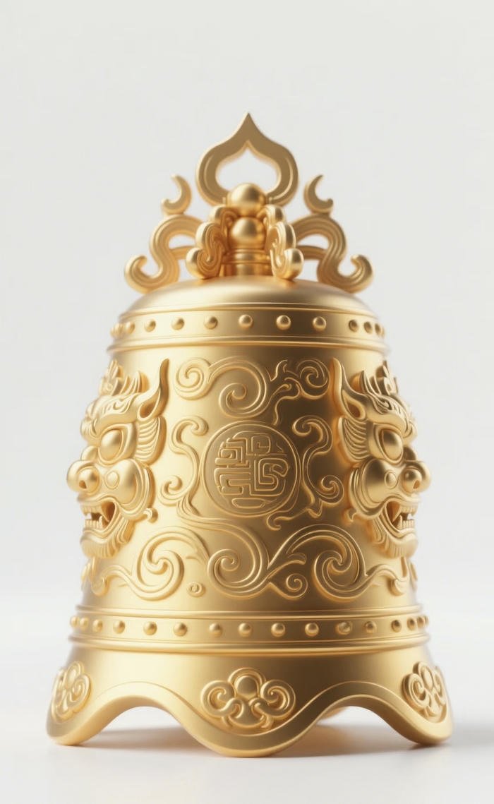 ảnh tài lộc chuông đồng cổ phong thuỷ