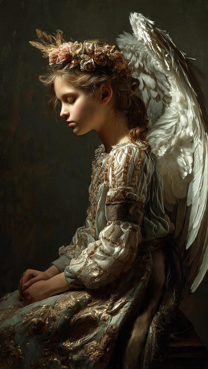 ảnh thiên sứ đẹp rực rỡ