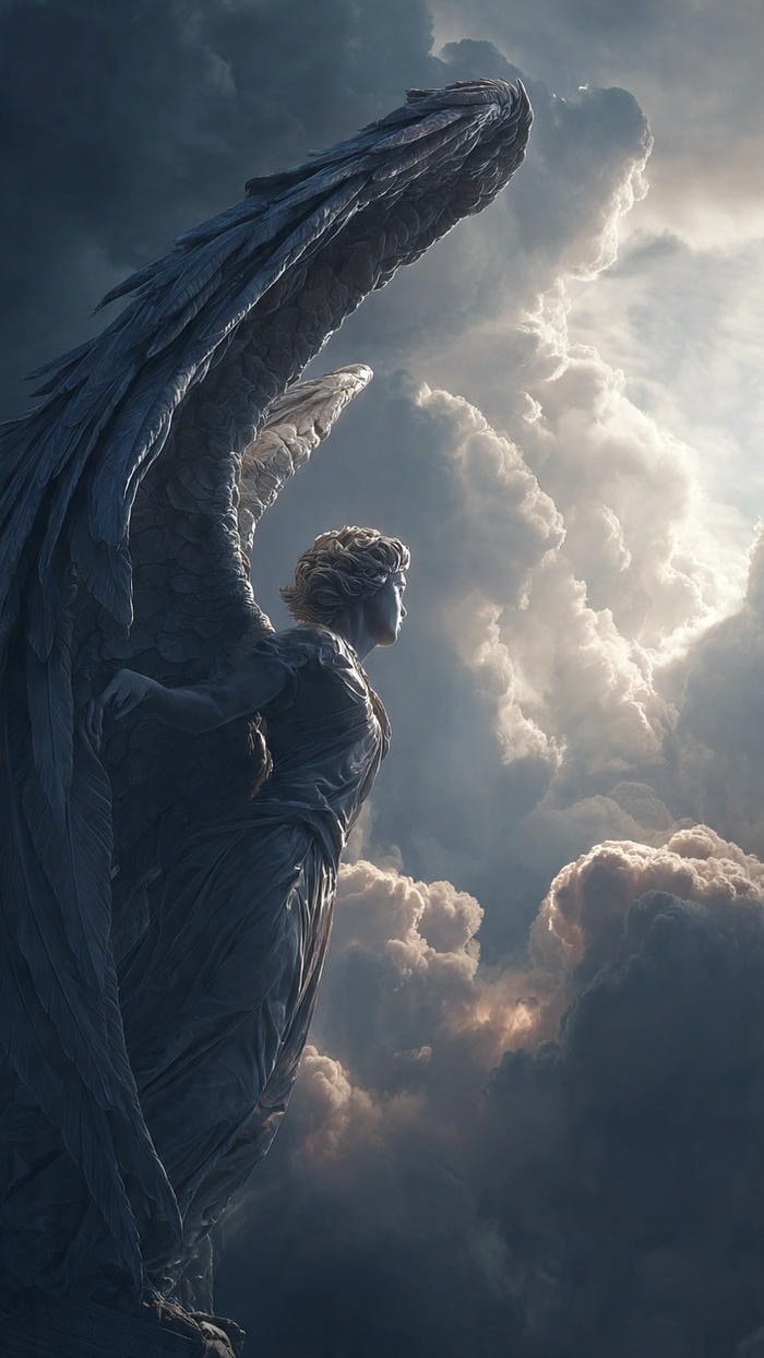 ảnh thiên sứ trên bầu trời