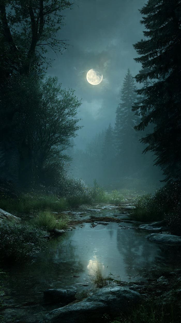 ánh trăng lung linh