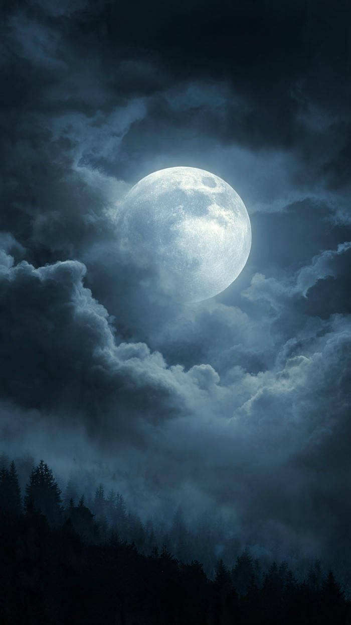 ánh trăng phủ bóng