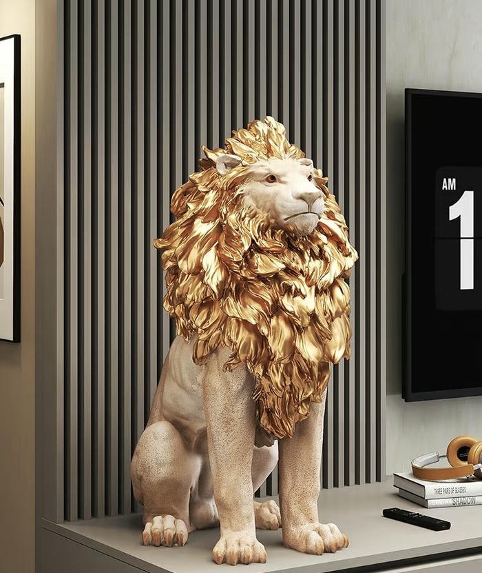 ảnh tượng sư tử bảo vệ ngôi nhà