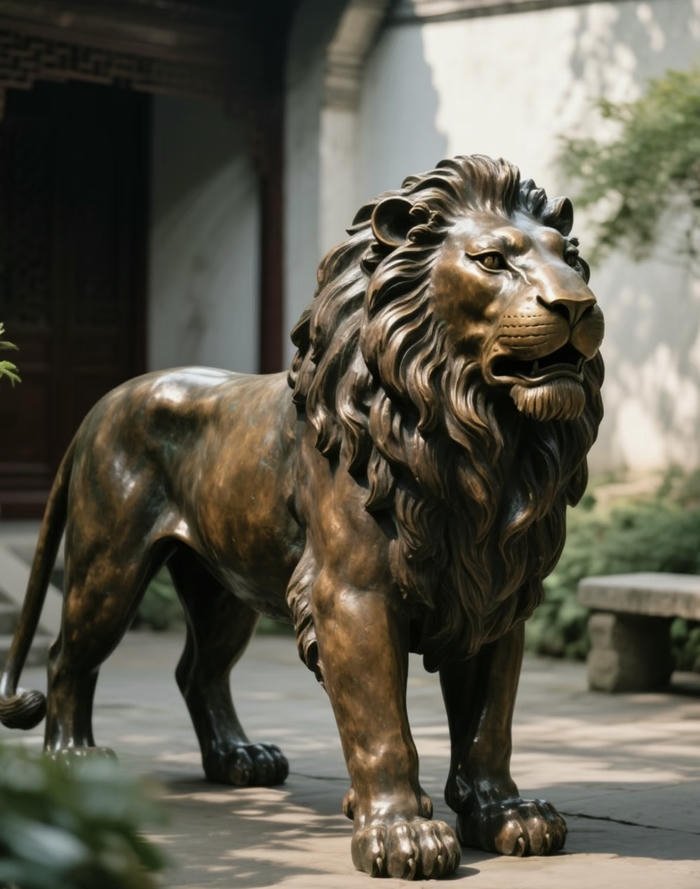 ảnh tượng sư tử trấn giữ