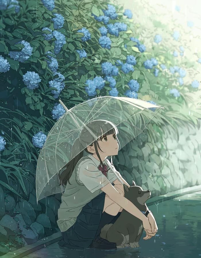 anime ánh mắt cô đơn héo hon