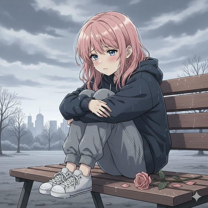 anime ánh mắt cô đơn ngơ ngác