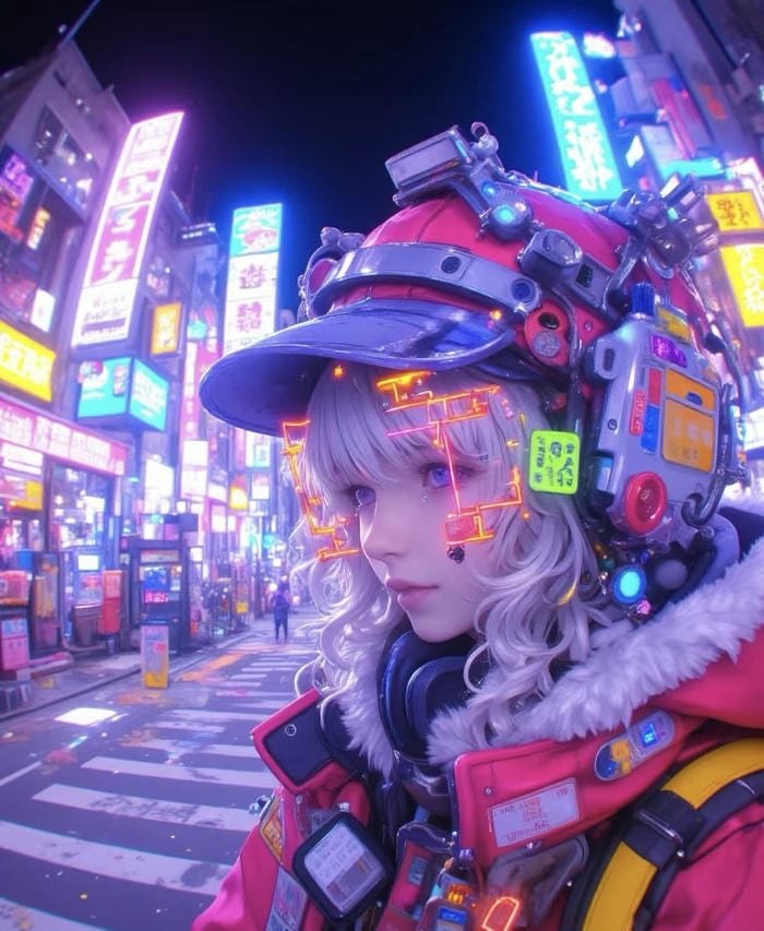 anime ánh sáng neon đẹp mê hoặc