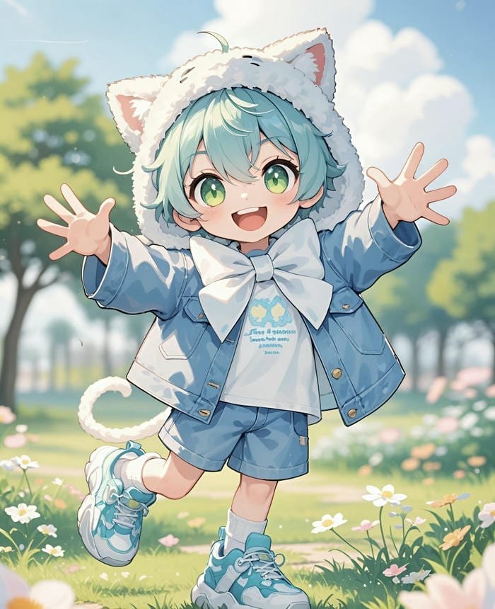 anime chibi nam dễ thương đáng mến