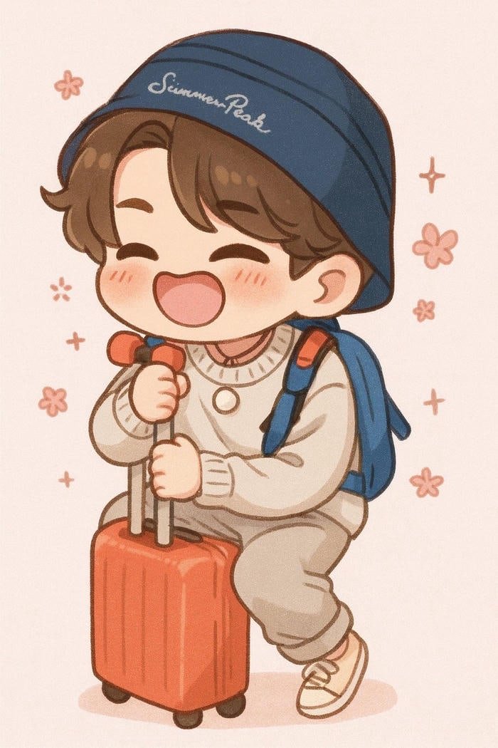 anime chibi nam dễ thương mộc mạc