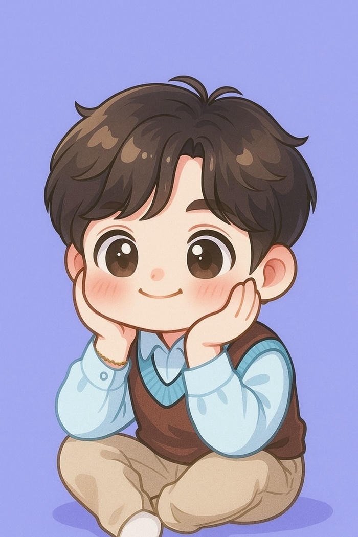 anime chibi nam dễ thương thuần khiết