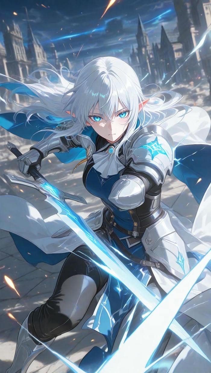 anime hiệp sĩ ánh sáng xuất hiện cực kỳ oai vệ