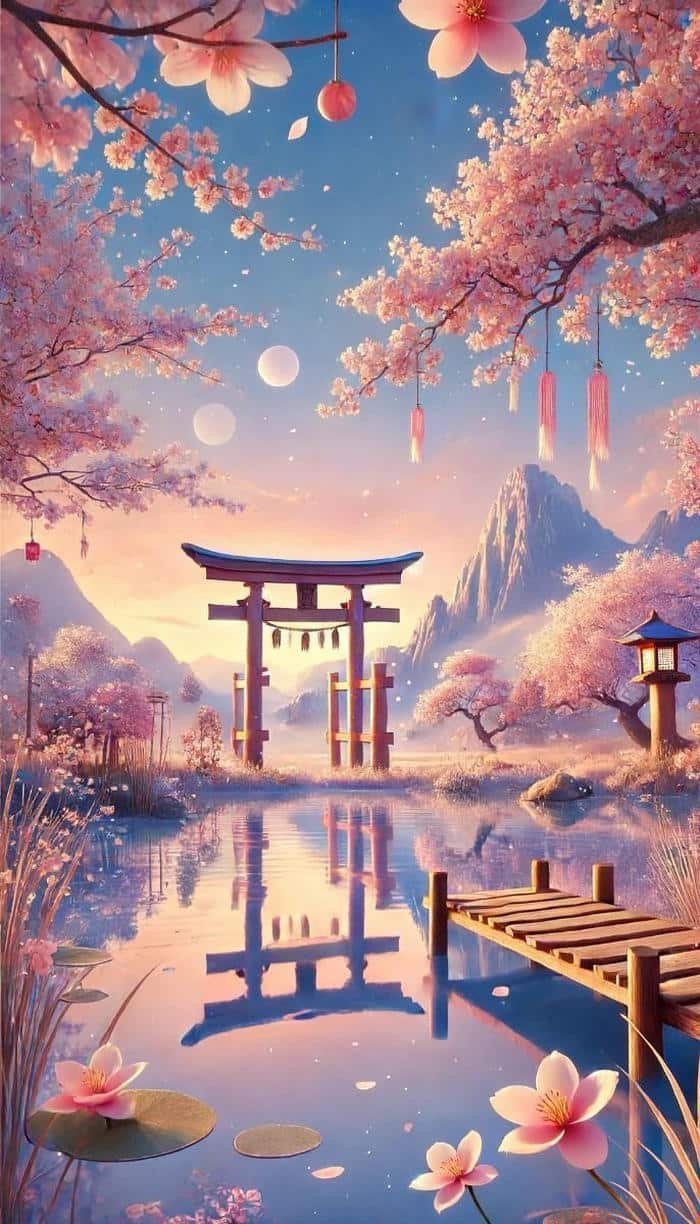 anime hoa anh đào ấn tượng nhẹ