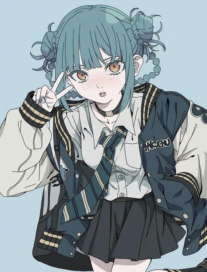 anime học sinh ngầu giữa sân trường