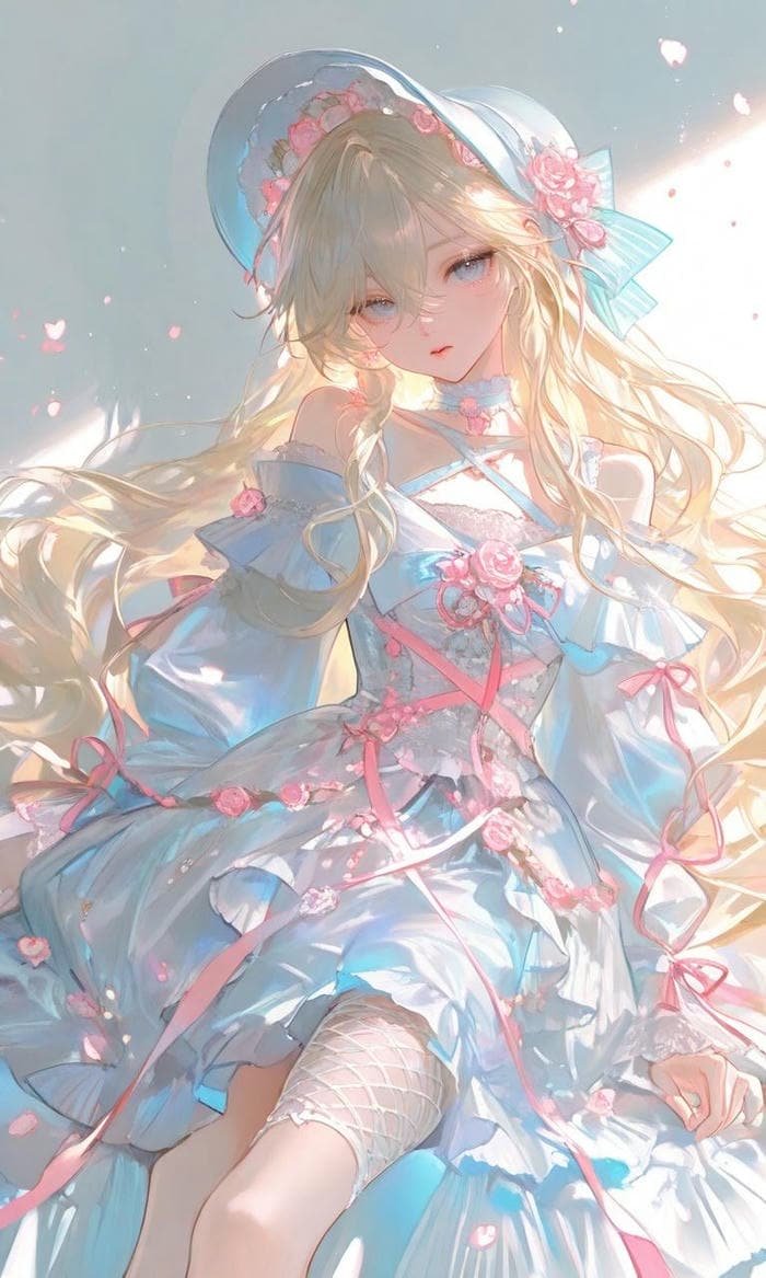 anime nghệ thuật số ánh sáng dịu