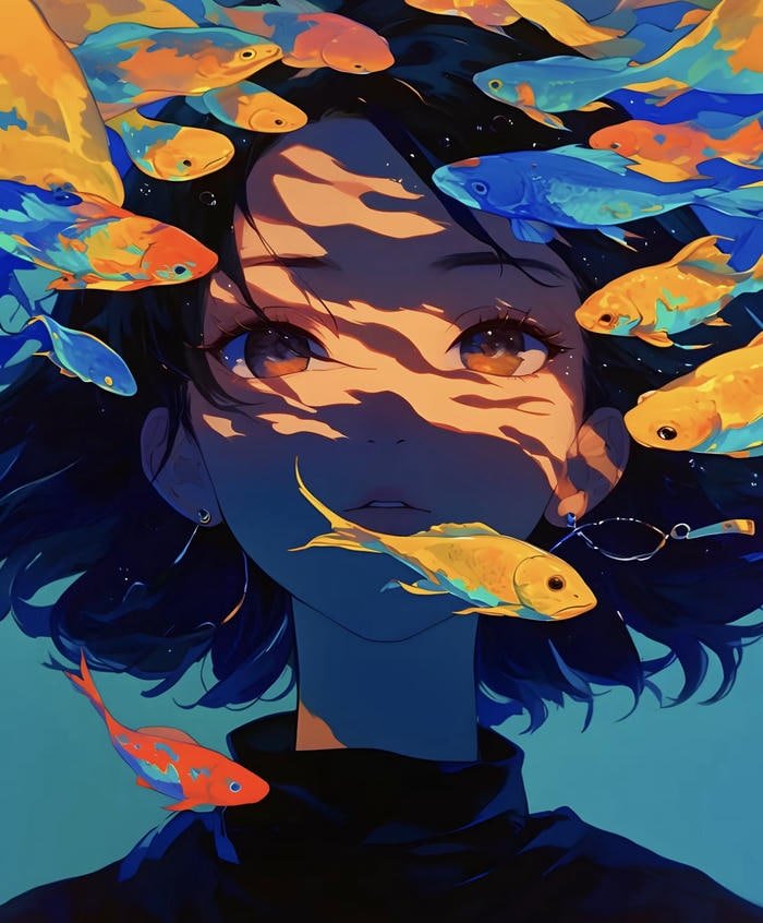 anime nghệ thuật số đậm cá tính