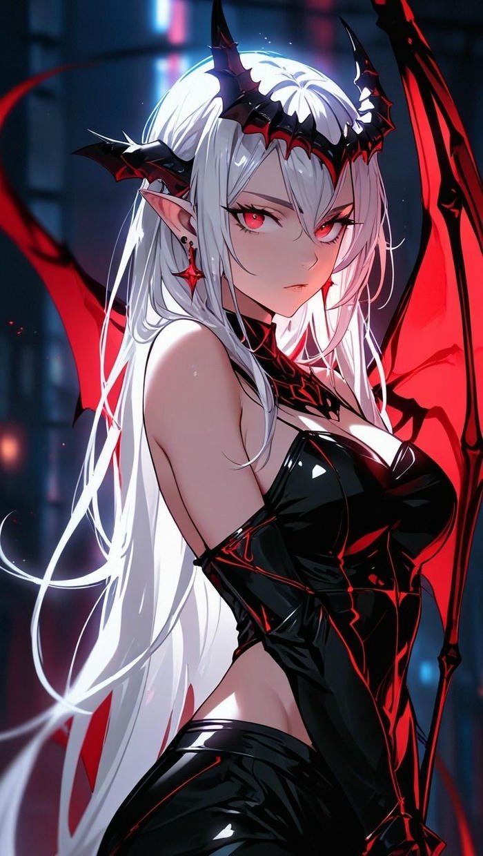 avatar ác ma ngầu nền đen