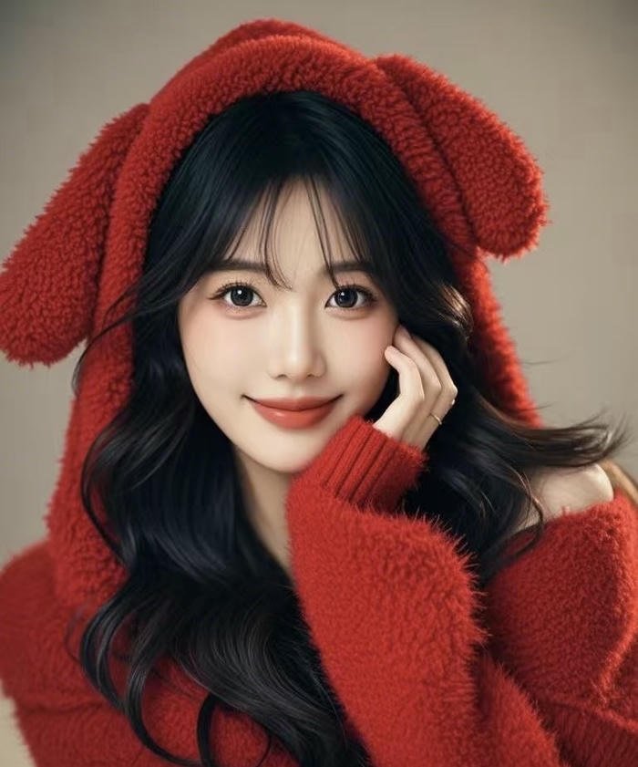 avatar đỏ siêu đẹp nhẹ nhàng