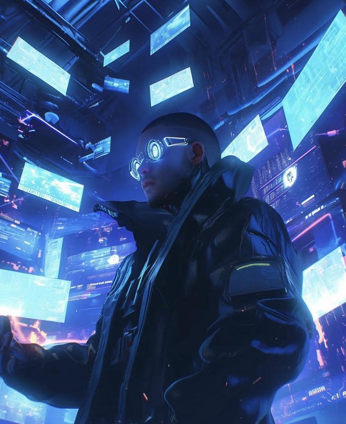 avatar hacker mask tối giản